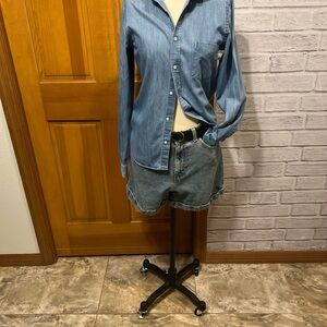 GANT Mens Regular Fit XS Denim Button Down Long Sleeve